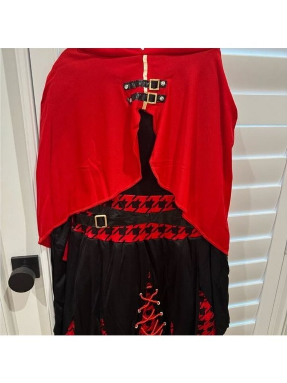 Amscan Red & Black Riding Hood Rebel Costume | Girl's Large (12-14) | NWT - Picture 6 of 10
